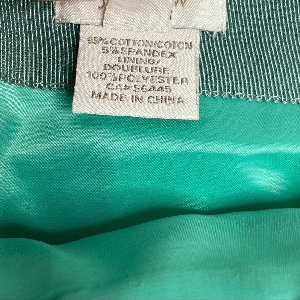 JCrew Mini Pencil Skirt Aqua Mint Blue Size 8 - Picture 3 of 4